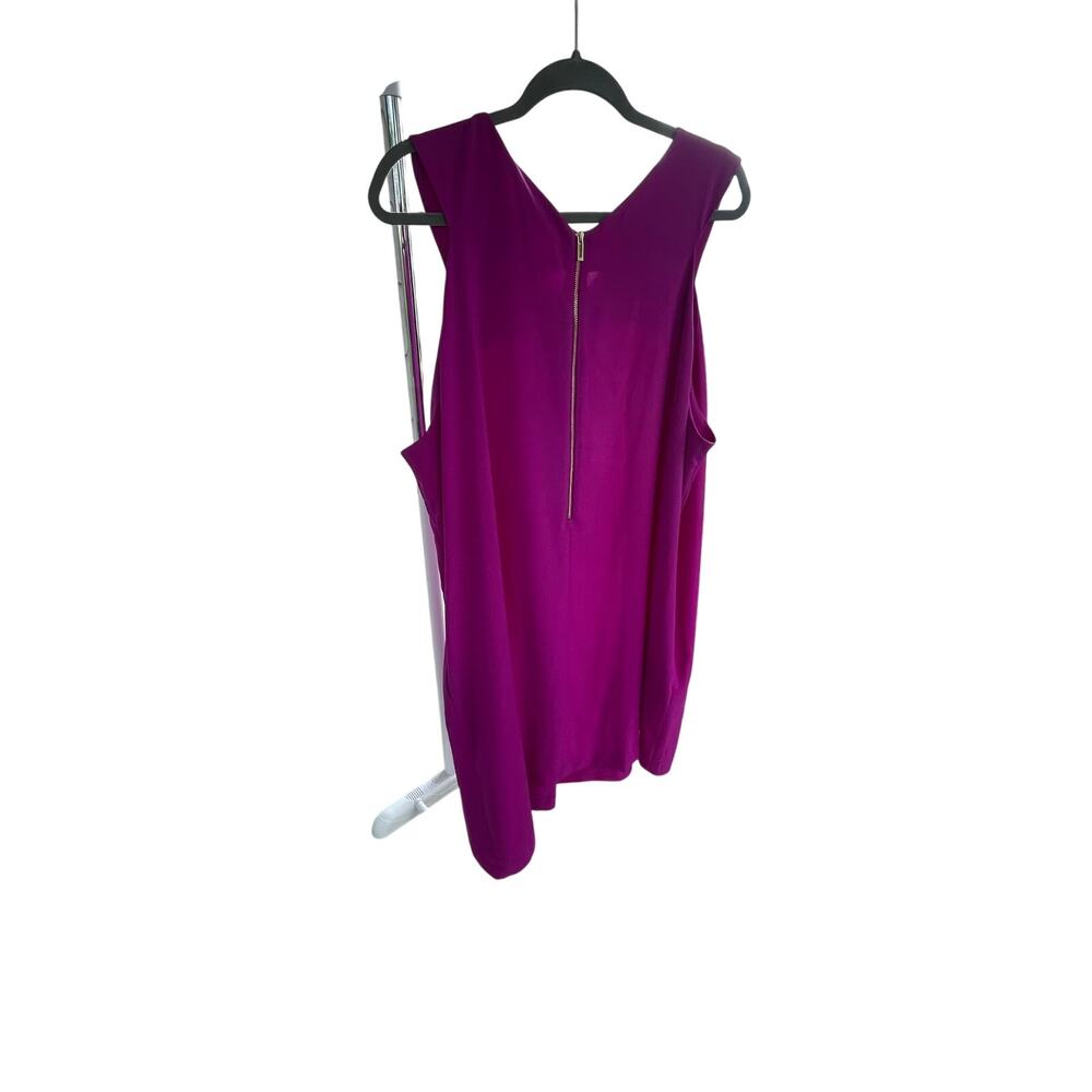 Rachel Roy High Low Asymmetrical Hem Swing Dress - Orchid Color - 3X EUC $119 - Picture 5 of 11
